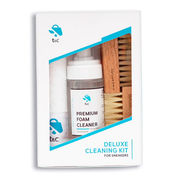 TC Shoecare premium foam cleanser deluxe cleaning kit for sneakers